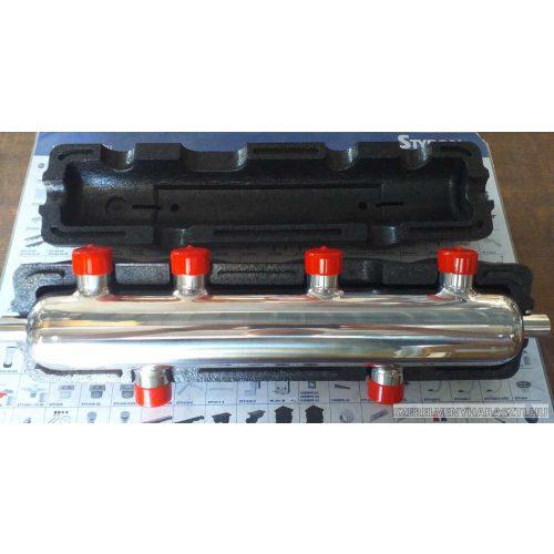 BRH rozsdamentes szigetelt hidraulikus váltó 70kW 6x1" D76x430mm 4m3/h (BRH-814)