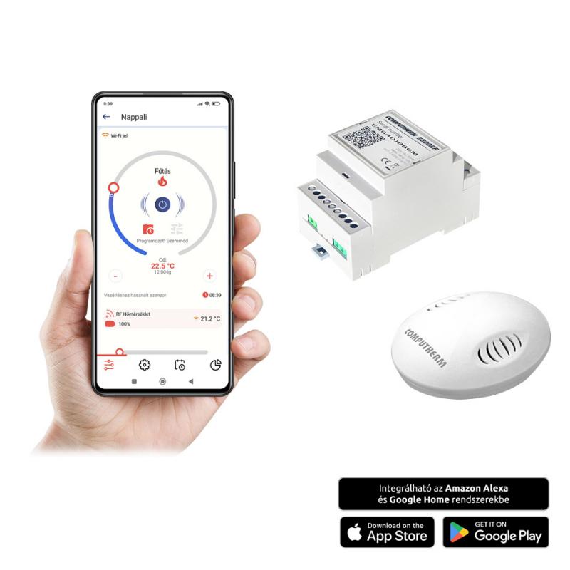 Computherm B300RF Wi-Fi termosztát vezeték nélküli, hőérzékelővel