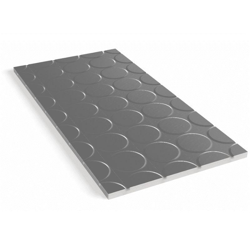 EPS 300ALU rendszerlemez 1200x600x25mm 0,72m² 16 mm csőre (köríves elem)