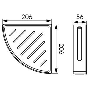 Ferro Emotion sarok zuhanykosár (65564,4)