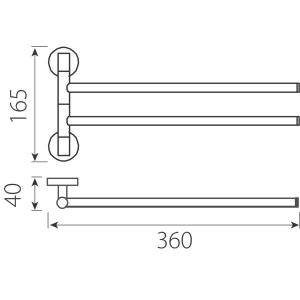 Ferro Grace dupla akasztó (AC16)