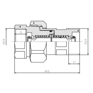 Ferro gyorscsatlakozó tágulási tartályhoz 3/4” (SN01)