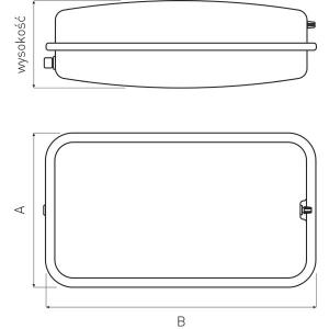 Ferro RP200-12  3/4'' 12L lapos tágulási tartály fűtésre (CO12PR)