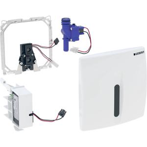 Geberit Basic vizeldevezérlés elektronikus öblítés hálózati működtetéssel, króm takarólappal (115.817.46.5)