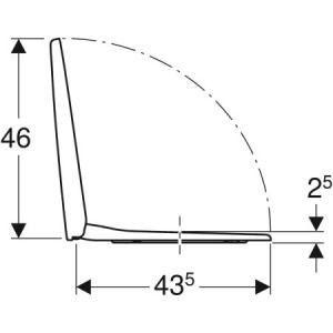 Geberit Selnova WC-ülőke, rögzítés felülről (500.335.01.1)