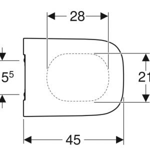 Geberit Smyle Square WC-ülőke (500.688.01.1)