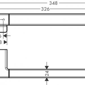 Hansgrohe AddStoris fürdőszobai kapaszkodó króm (41744000)