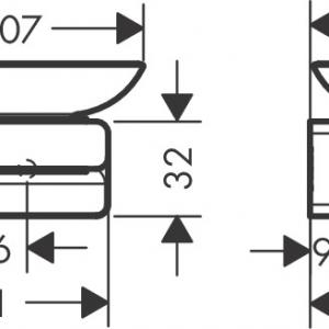 Hansgrohe AddStoris szappantartó, króm (41746000)