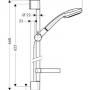 Hansgrohe Croma 100 Multi / Unica'C zuhanyszett 0,65 m(27775000)