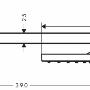 Hansgrohe Raindance E Fejzuhany 300 1jet zuhanykarral, matt fekete (26238670)