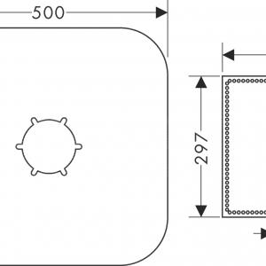 Hansgrohe szigetelőgallér szabadonálló kádcsaptelep alaptesthez (96441000)