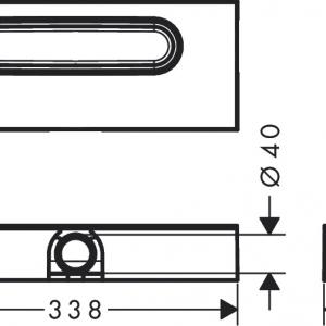 Hansgrohe uBox zuhanyfolyóka alaptest lineáris (01000180)