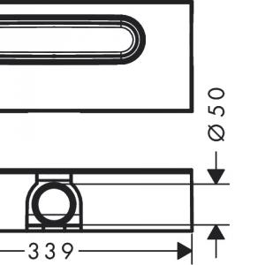 Hansgrohe uBox zuhanyfolyóka alaptest lineáris (01001180)