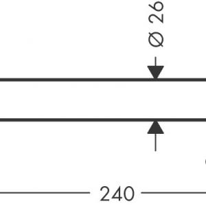 Hansgrohe Vernis Blend zuhanykar 24cm króm (27809000)