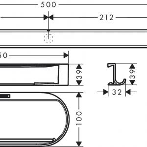 Hansgrohe WallStoris Zuhany szett, matt fekete 27967670