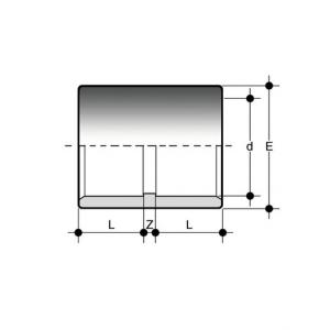 KM PVC karmantyú 40mm (MIV040)