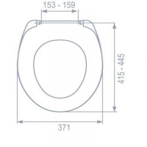 MKW Termoplast Universal WC ülőke műanyag zsanérral (000241/01)