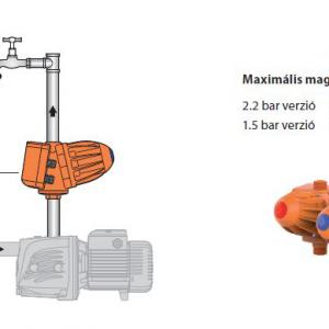 Pedrollo Easypress-2M áramlászabályzó 1,5kw-230v 1.5 bar 16A (50066/215P)