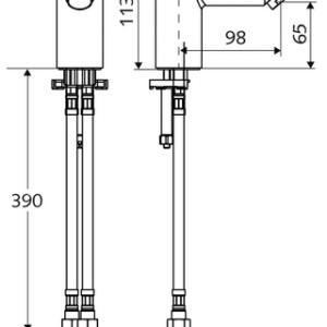 SCHELL PETIT SC önelzáró álló csaptelep HD-M (021510699)
