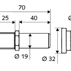 Schell piszoár befolyógarnitúra (031050099)