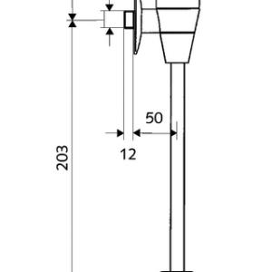 SCHELL Schelltronic DN15 infravörös falon kívüli piszoár öblítőszelep (011130699)