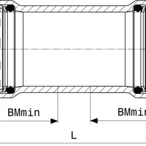 Viega Megapress-G karmantyú 3/4" áttoló (738686)