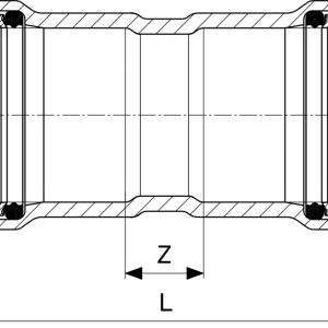 Viega Megapress-G karmatyú 2" (738662)