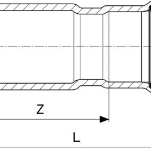 Viega Megapress-G szűkítő 2" - 5/4" (739928)