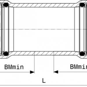 Viega Megapress karmantyú áttoló 3/4" (694821)