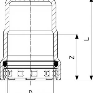 Viega Megapress zárókupak 1/2" (694906)