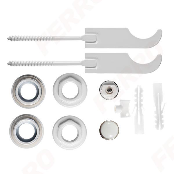 Ferro Elegance teljes csatlakozó készlet radiátorhoz 1"x1/2" fali tartóval (ZGG2B)