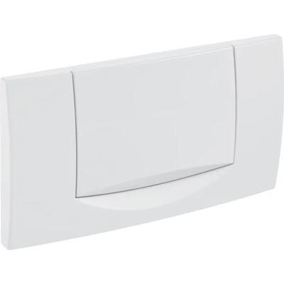 Geberit 200F fehér nyomólap, szögletes, öblítés-stop működtetésű (115.222.11.1)