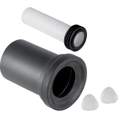 Geberit fali WC csatlakozó készlet, 18,5cm, króm/matt (152.426.46.1)