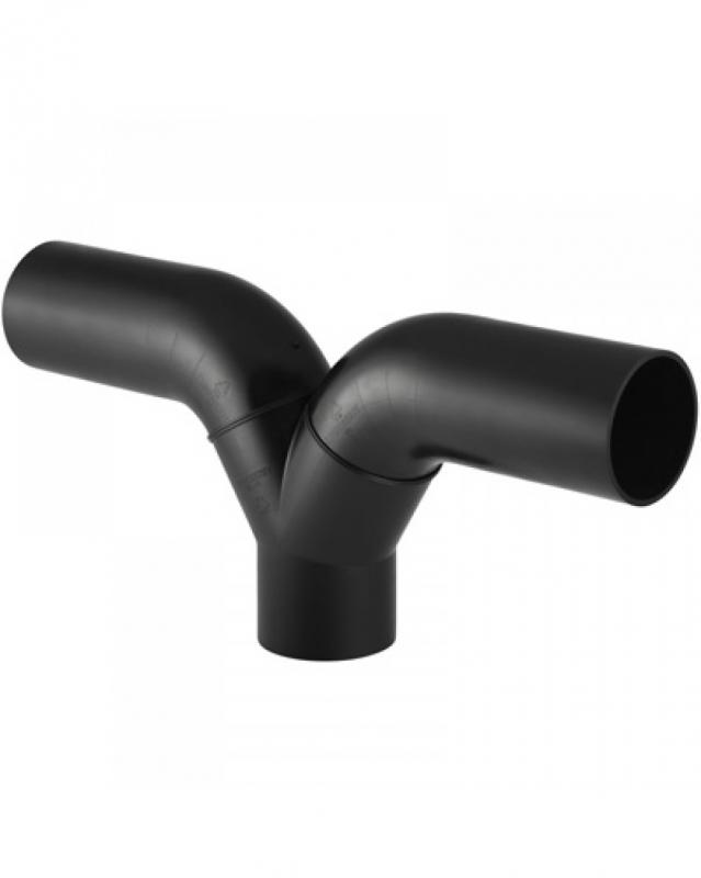 Geberit PE 2 x 90°-os hosszú szárú nadrágidom 110/110 (367.458.16.1)