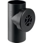 Geberit PE NA125 90°-os tisztító idom kerek revíziós ajtóval 125/110 (368.451.16.1)