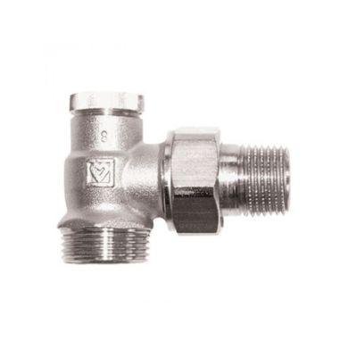 HERZ radiátorszelep visszatérő sarok 1/2"-3/4" KM eurokónusszal (1-3748-01)