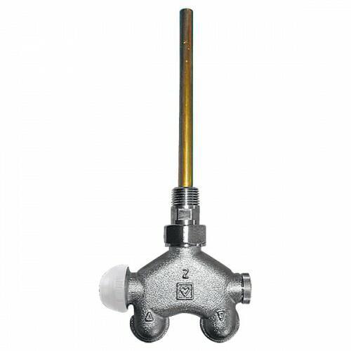HERZ VUA-50 termosztatikus szelep, bal sarok, 1/2", négyjáratú, kétcsöves (1-7784-61)