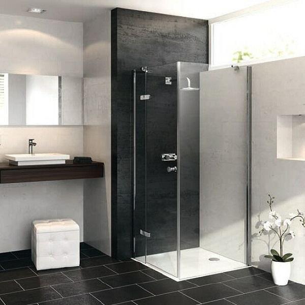 Hüppe Enjoy Pure zuhanykabin 100 cm eloxált króm/átlátszó üveg