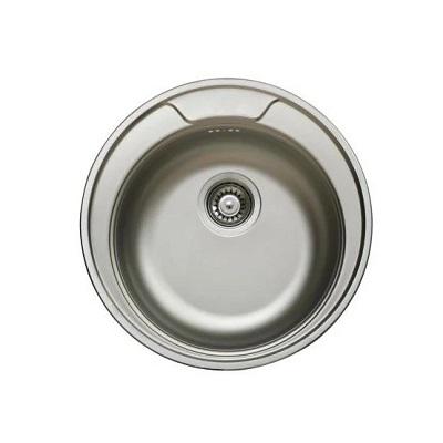 Livinox EC-145K rozsdamentes mosogató 49cm 1 medencés, középső csaplyukkal