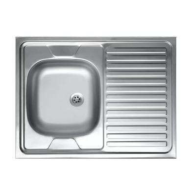 Livinox N-120BK csepptálcás rozsdamentes mosogató, balos medence 80x60x13cm