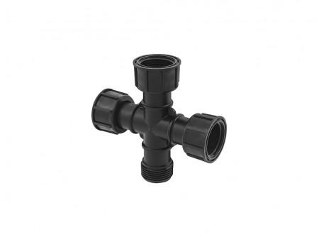 Műanyag hollanderes kereszt 1" KBBB (06270010)