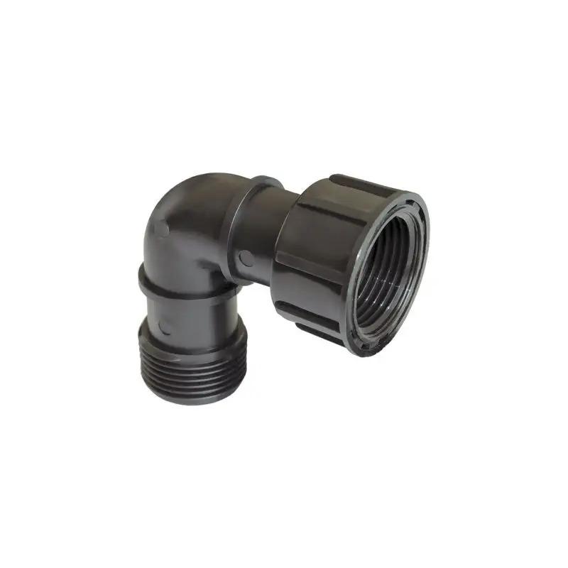 Műanyag hollanderes könyök 1" KB (06230010)