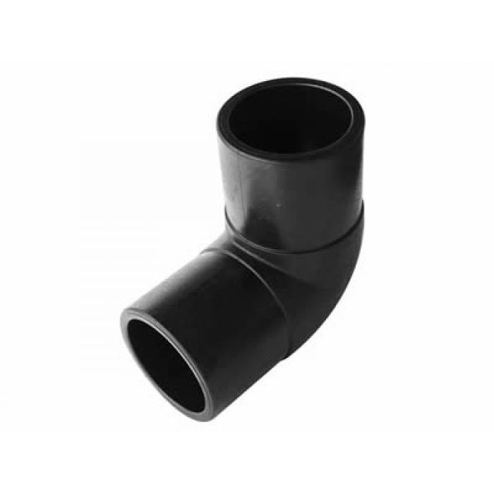 PE100 könyök tompa hosszú 90/90°