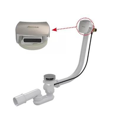 Ravak bowdenes kádszifon 800mm szögletes töltőfejjel króm (X01504)