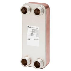 Danfoss Forrasztott hőcserélők, XB12H-1, Vörösréz, Lemezek száma: 100, 25 bar, G 1¼ (004H7567)