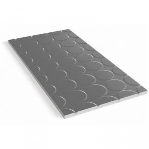 EPS 300ALU rendszerlemez 1200x600x25mm 0,72m² 16 mm csőre (köríves elem)