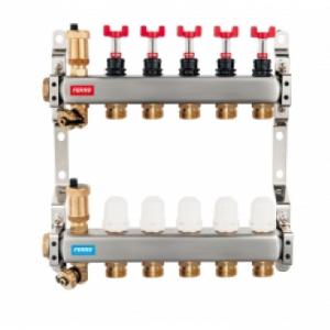 FERRO 3 körös osztó gyűjtő 1" (SN-RZPU03S)
