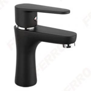 Ferro Algeo egykaros, álló mosdócsaptelep matt fekete (BAG2BL)