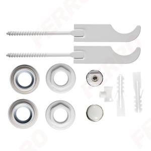 Ferro Elegance teljes csatlakozó készlet radiátorhoz 1"x1/2" fali tartóval (ZGG2B)