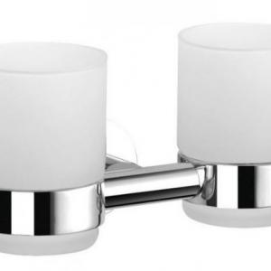 Ferro Grace üveg fogmosópohár dupla tartóval (AC04)